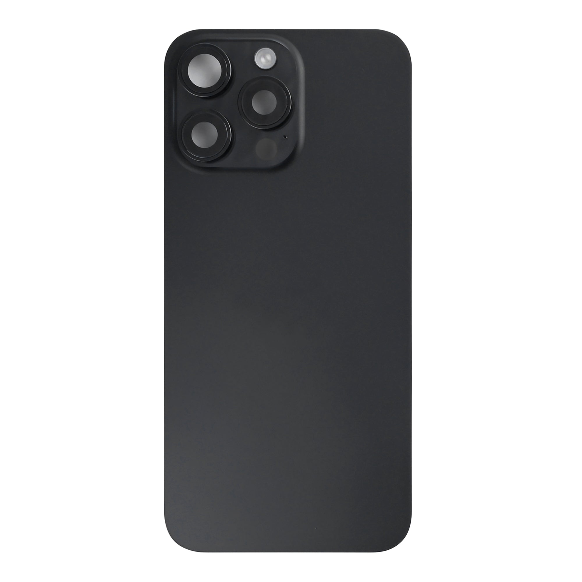 For Apple iPhone 15 Pro Max Back Glass With NFC, Enlarged Camera Frame Black Titanium Pulled