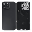 For Apple iPhone 15 Pro Max Back Glass With NFC, Enlarged Camera Frame Black Titanium Pulled