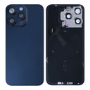 For iPhone 15 Pro Max Extra Glass With NFC, Enlarged Camera Frame Blue Titanium Pulled