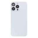 For Apple iPhone 15 Pro Max Back Glass With NFC, Enlarged Camera Frame White Titanium Pulled