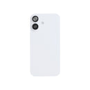For Apple iPhone 16 Back Glass With NFC, Enlarged Camera Frame White Pulled