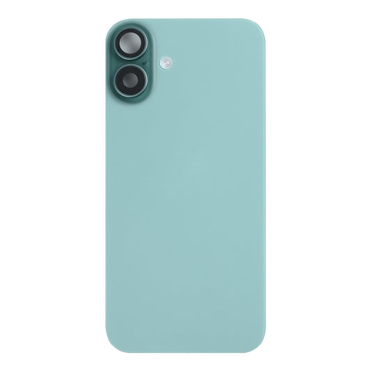 For Apple iPhone 16 Back Glass With NFC, Enlarged Camera Frame Teal Pulled