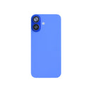 For Apple iPhone 16 Back Glass With NFC, Enlarged Camera Frame Ultramarine Pulled