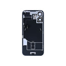 For Apple iPhone 16 Back Glass With NFC, Enlarged Camera Frame Ultramarine Pulled