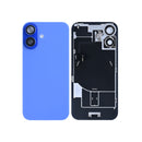 For Apple iPhone 16 Back Glass With NFC, Enlarged Camera Frame Ultramarine Pulled