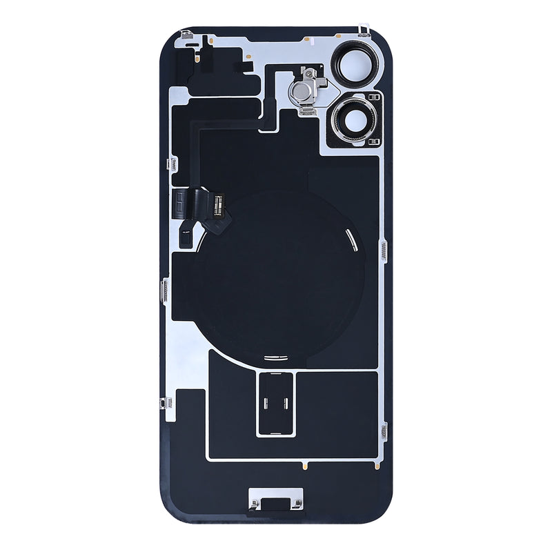 For iPhone 16 Plus Extra Glass With NFC, Enlarged Camera Frame Black Pulled