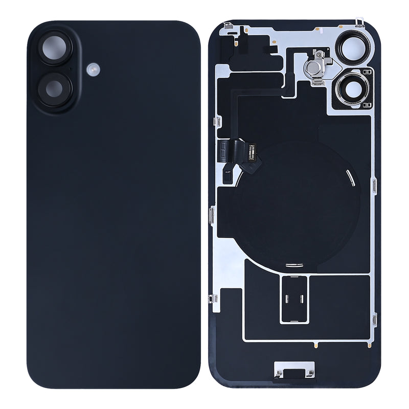 For iPhone 16 Plus Extra Glass With NFC, Enlarged Camera Frame Black Pulled