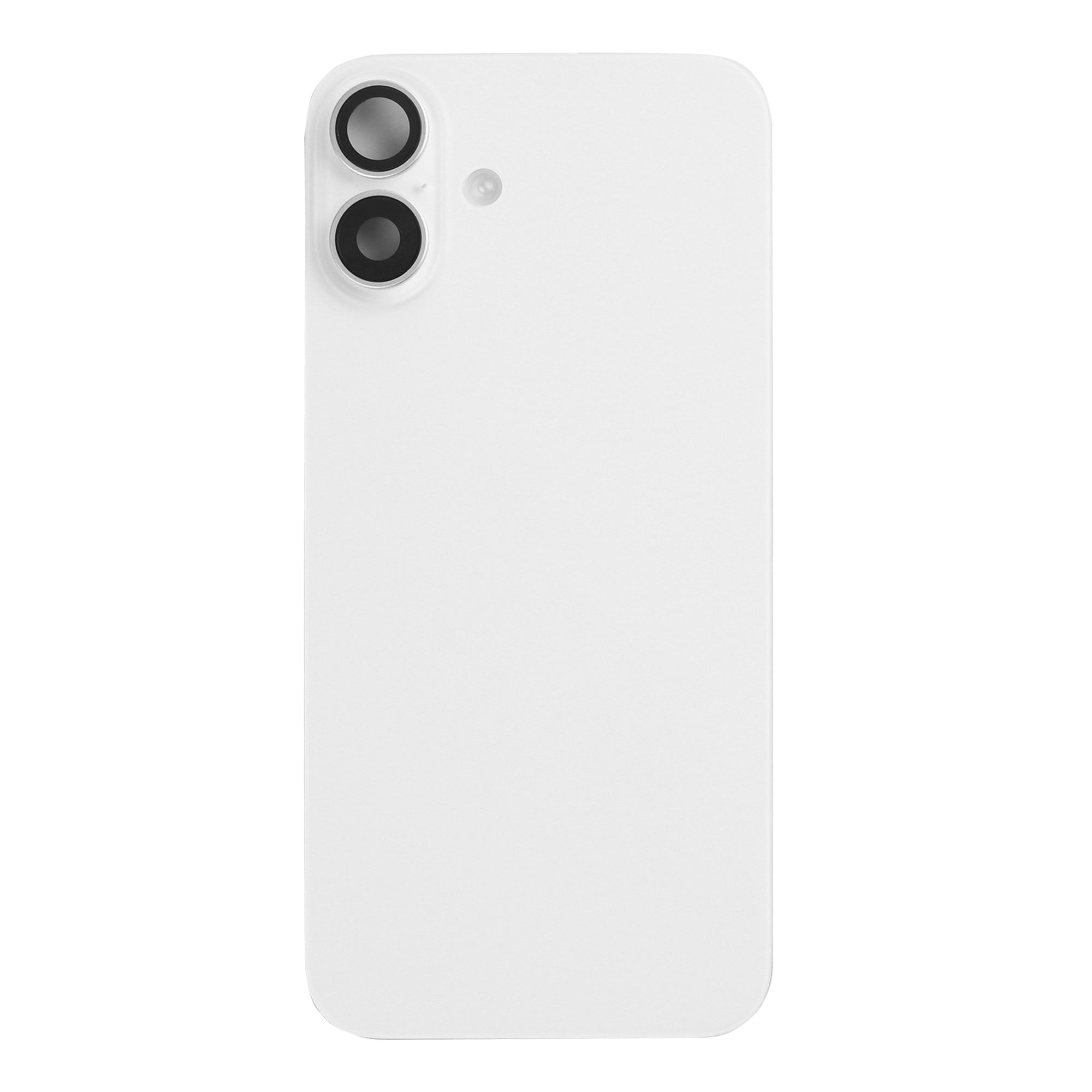 For Apple iPhone 16 Plus Back Glass With NFC, Enlarged Camera Frame White Pulled