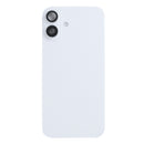 For Apple iPhone 16 Plus Back Glass With NFC, Enlarged Camera Frame White Pulled
