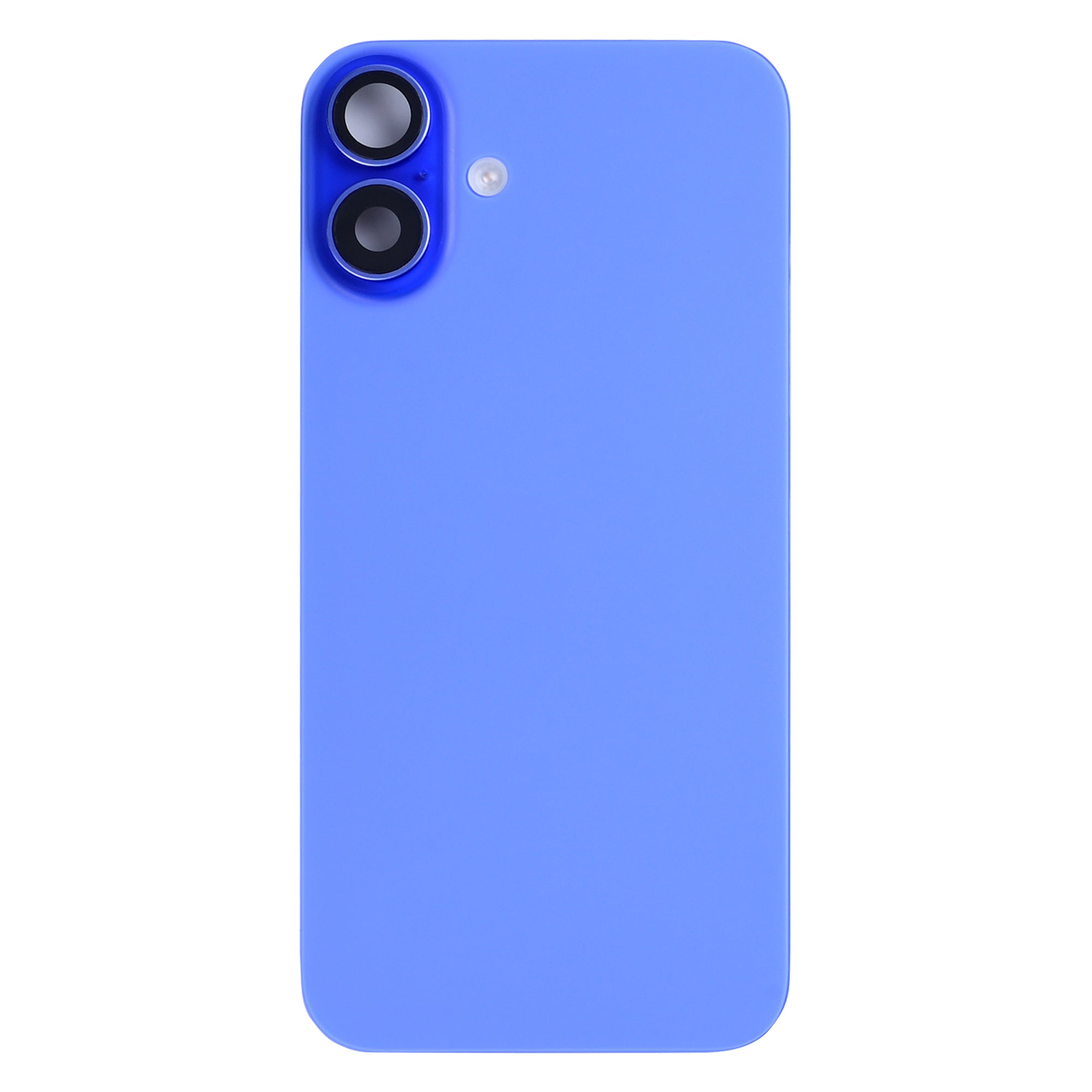 For Apple iPhone 16 Plus Back Glass With NFC, Enlarged Camera Frame Ultramarine Pulled