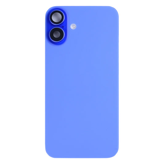 For Apple iPhone 16 Plus Back Glass With NFC, Enlarged Camera Frame Ultramarine Pulled