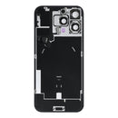For Apple iPhone 16 Pro Back Glass With NFC, Enlarged Camera Frame Black Titanium Pulled