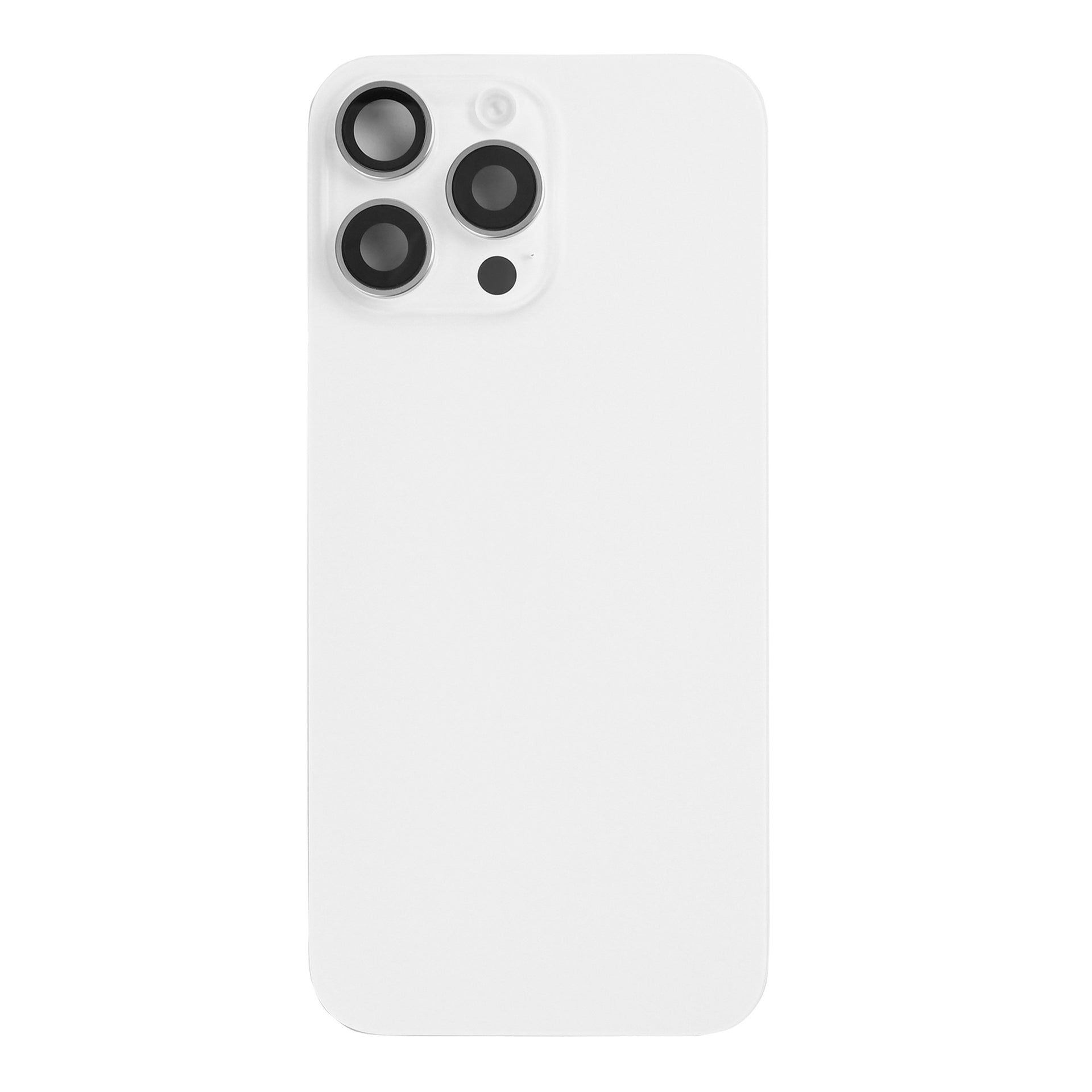 For Apple iPhone 16 Pro Back Glass With NFC, Enlarged Camera Frame White Titanium Pulled