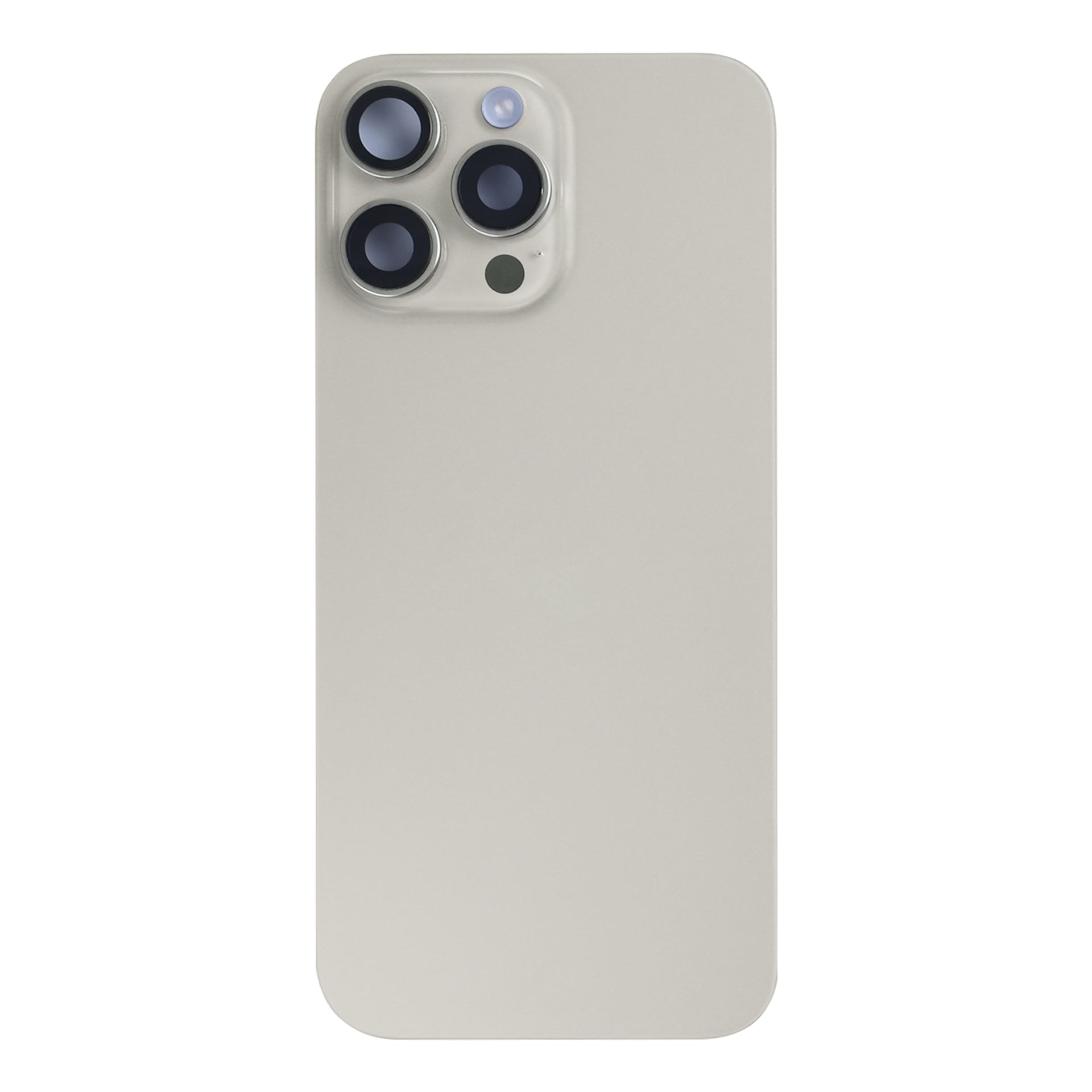 For Apple iPhone 16 Pro Back Glass With NFC, Enlarged Camera Frame Natural Titanium Pulled