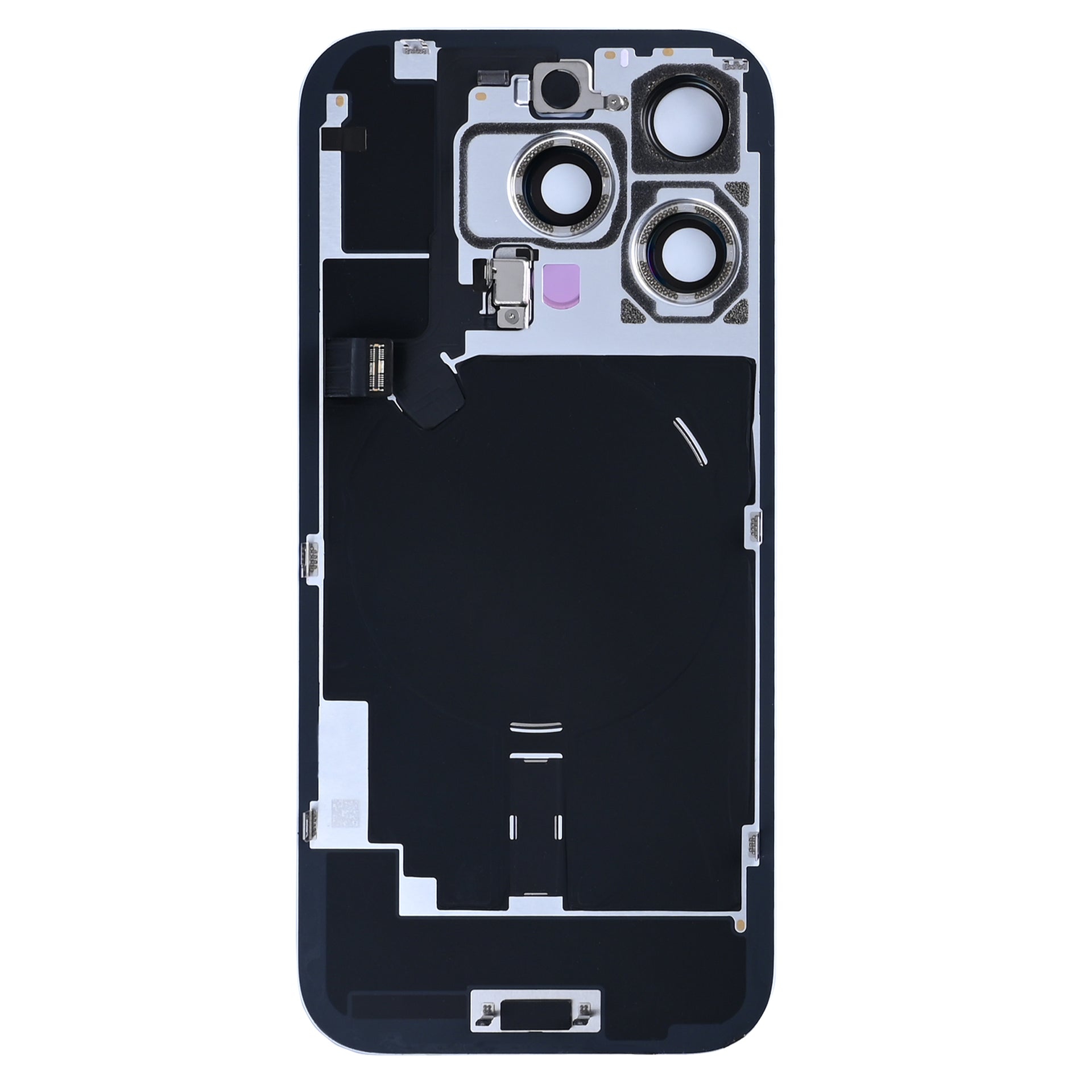 For Apple iPhone 16 Pro Back Glass With NFC, Enlarged Camera Frame Natural Titanium Pulled