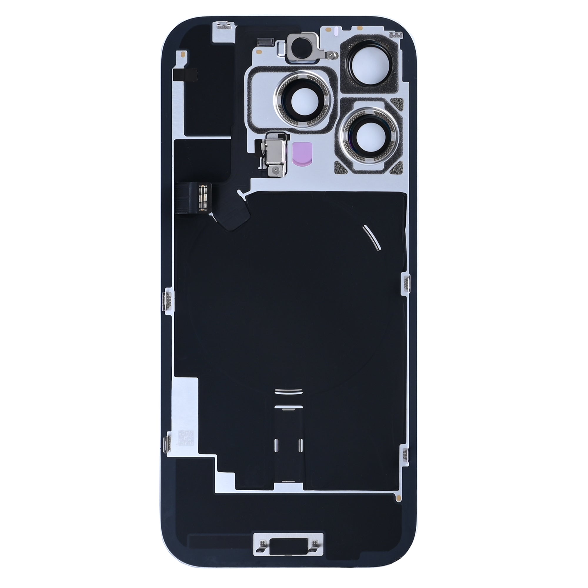 For Apple iPhone 16 Pro Back Glass With NFC, Enlarged Camera Frame Natural Titanium Pulled