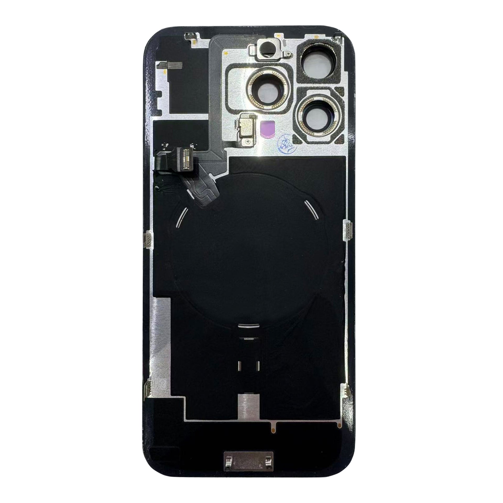 For Apple iPhone 16 Pro Back Glass With NFC, Enlarged Camera Frame Desert Titanium Pulled