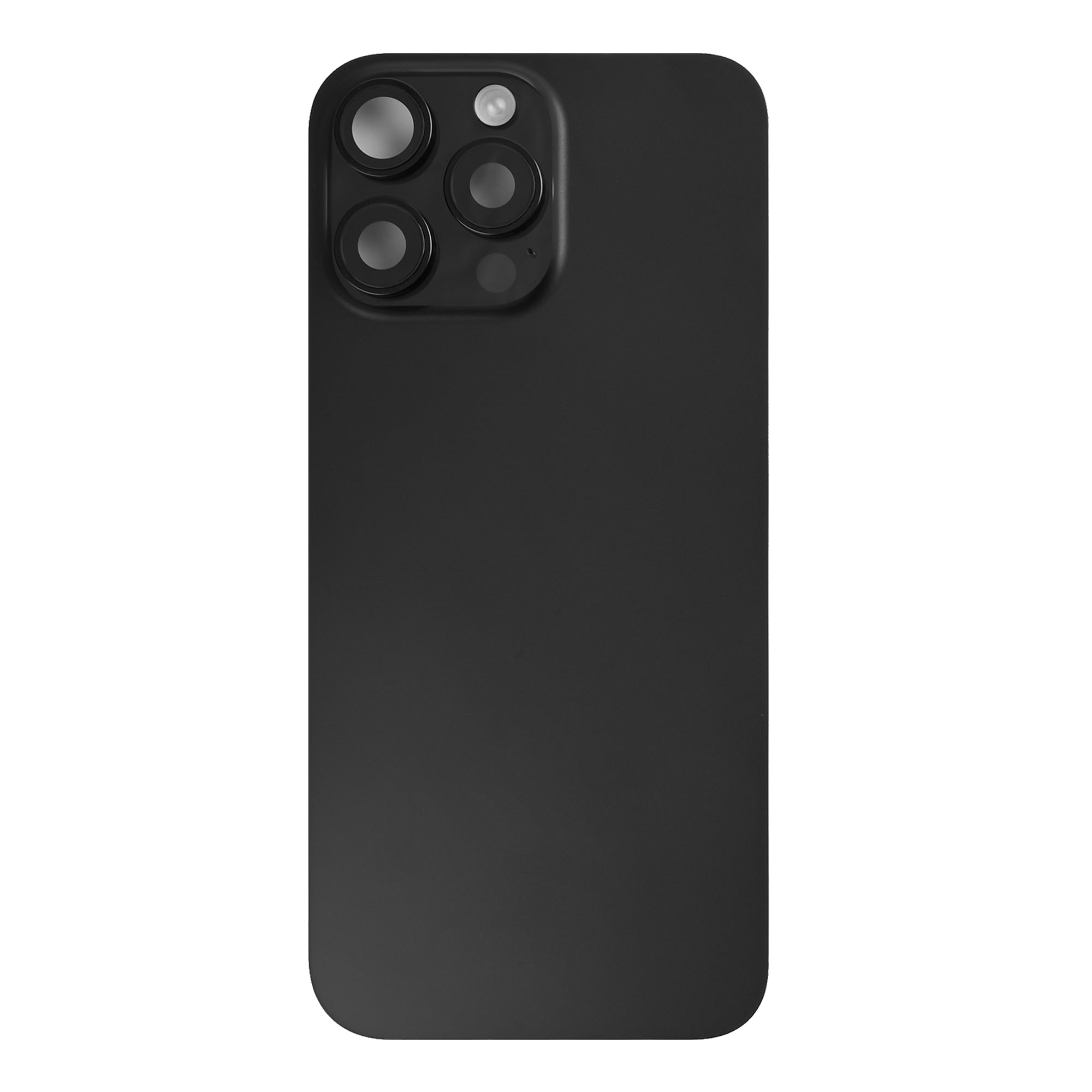 For Apple iPhone 16 Pro Max Back Glass With NFC, Enlarged Camera Frame Black Titanium Pulled