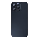 For Apple iPhone 16 Pro Max Back Glass With NFC, Enlarged Camera Frame Black Titanium Pulled