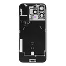 For Apple iPhone 16 Pro Max Back Glass With NFC, Enlarged Camera Frame White Titanium Pulled