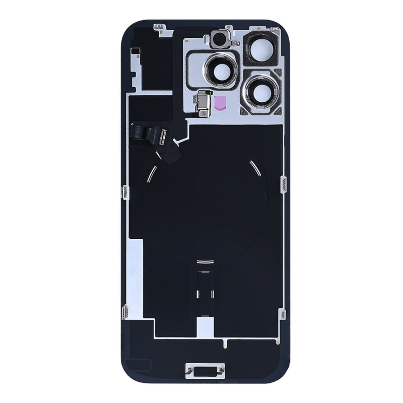 For iPhone 16 Pro Max Extra Glass With NFC, Enlarged Camera Frame White Titanium Pulled