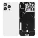For Apple iPhone 16 Pro Max Back Glass With NFC, Enlarged Camera Frame White Titanium Pulled
