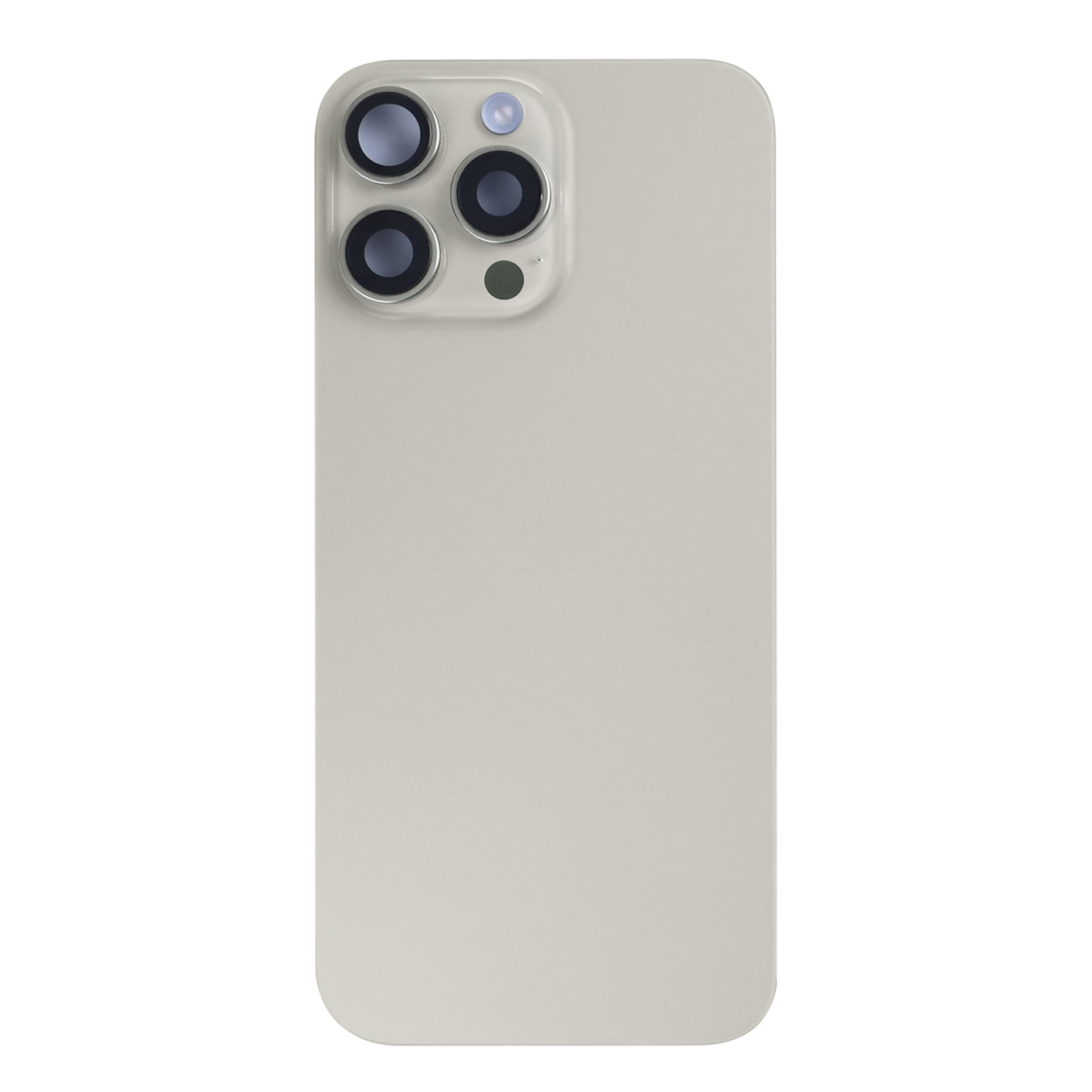 For Apple iPhone 16 Pro Max Back Glass With NFC, Enlarged Camera Frame Natural Titanium Pulled