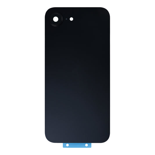 For Apple iPhone 16e Back Glass Without NFC, Enlarged Camera Frame Black Compatible
