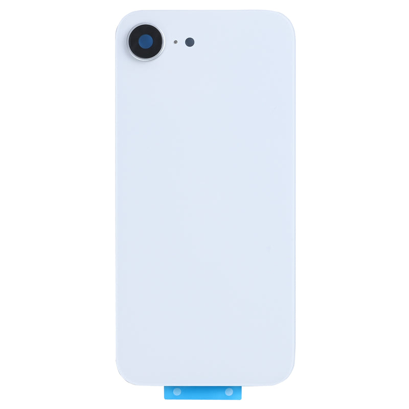 For iPhone 16e Extra Glass Without NFC, Enlarged Camera Frame White