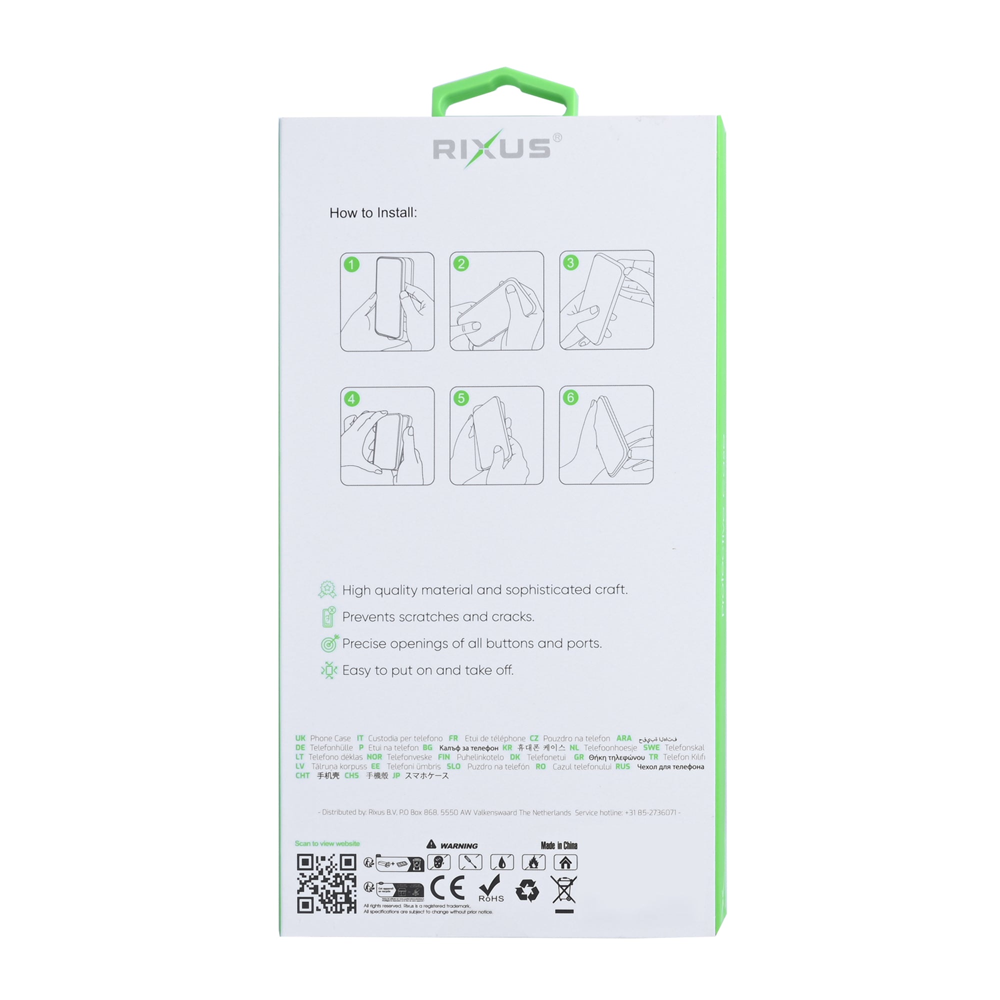 Rixus Anti-Burst Case For Samsung Galaxy A07, A08 Transparent