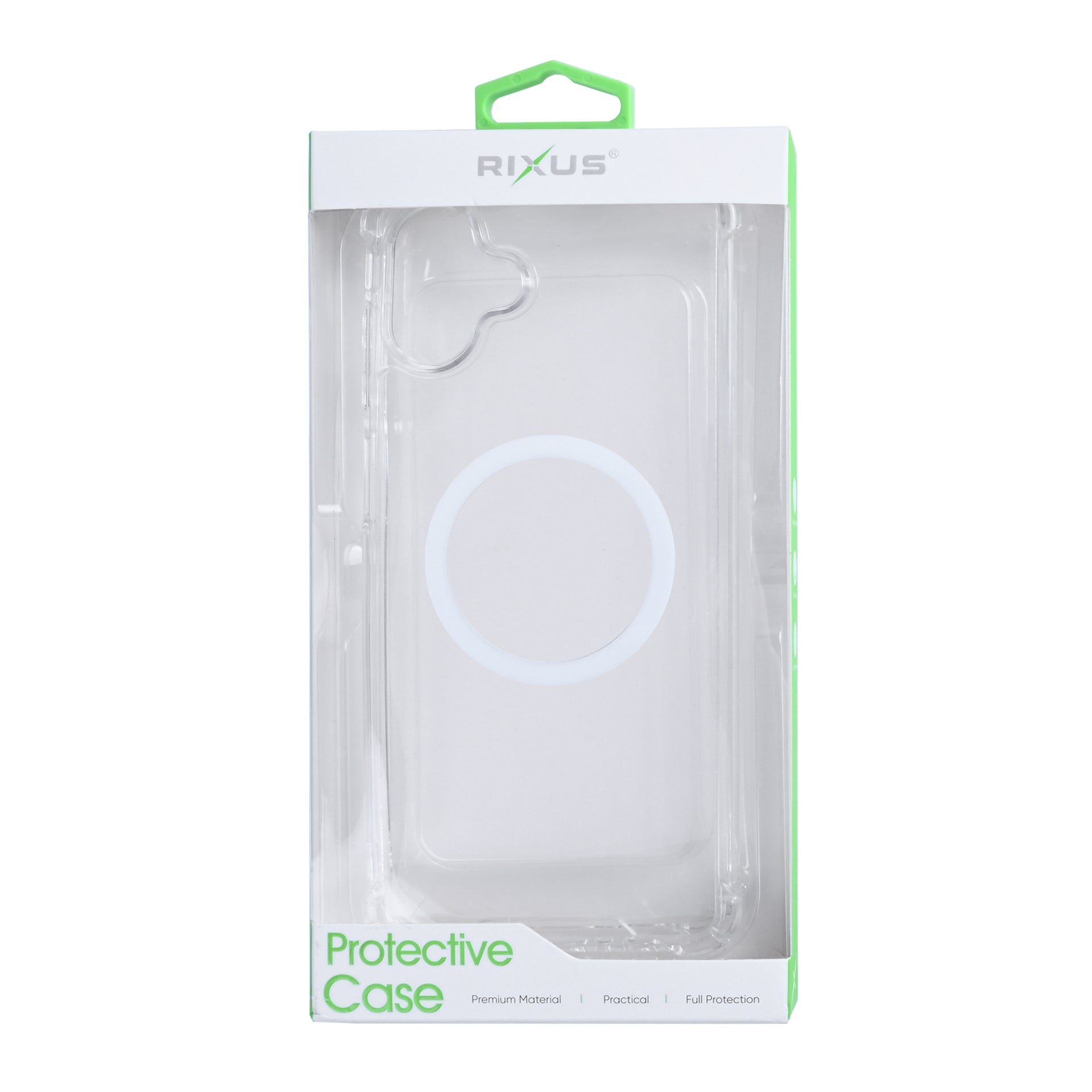 Rixus Anti-Burst Case With MagSafe Compatible For Samsung Galaxy A07, A08 Transparent
