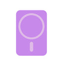 Rixus RXPH40LP Suction Cup Mirror Phone Holder Light Purple