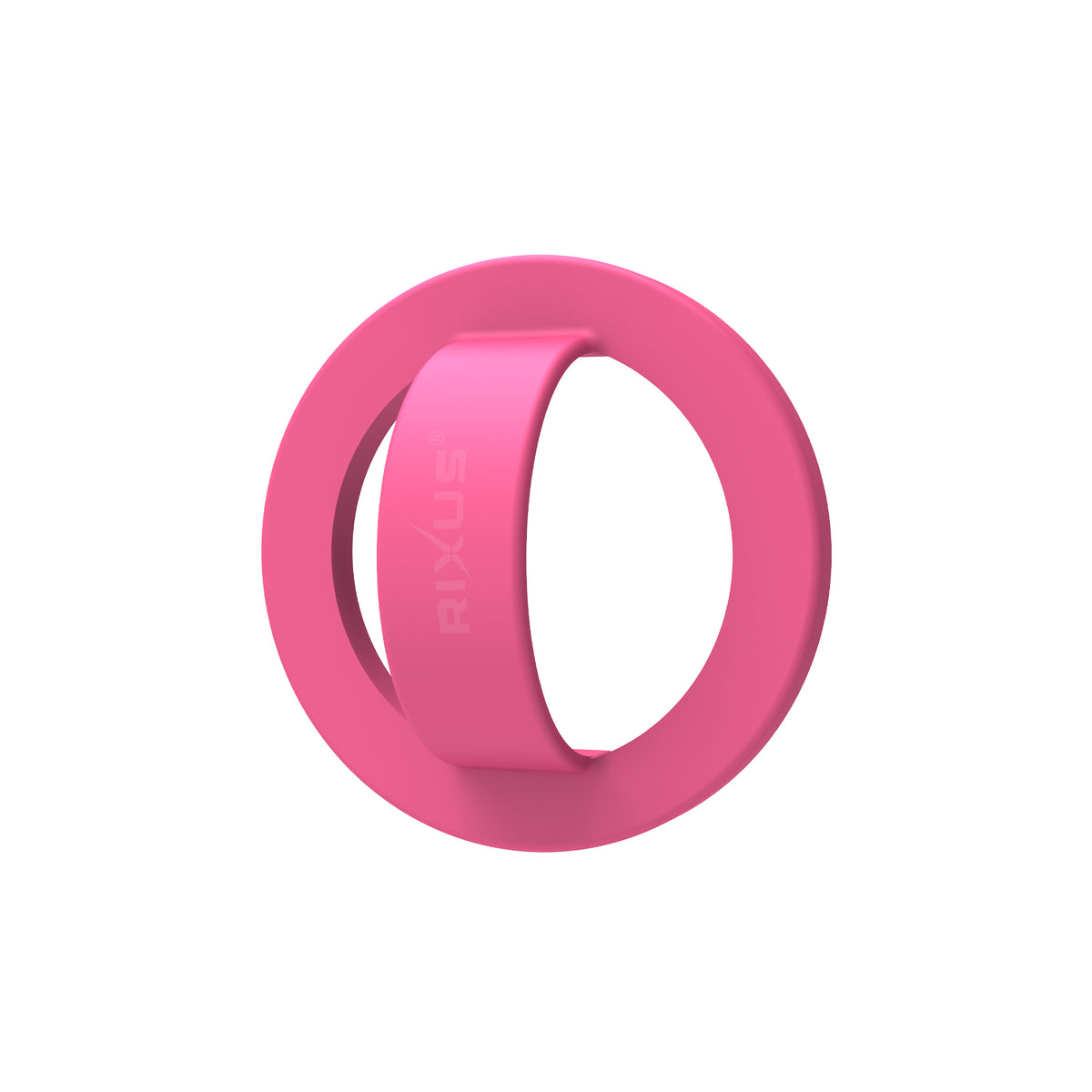 Rixus RXPH50L Silicone Ring Holder For MagSafe Compatible Rose Red