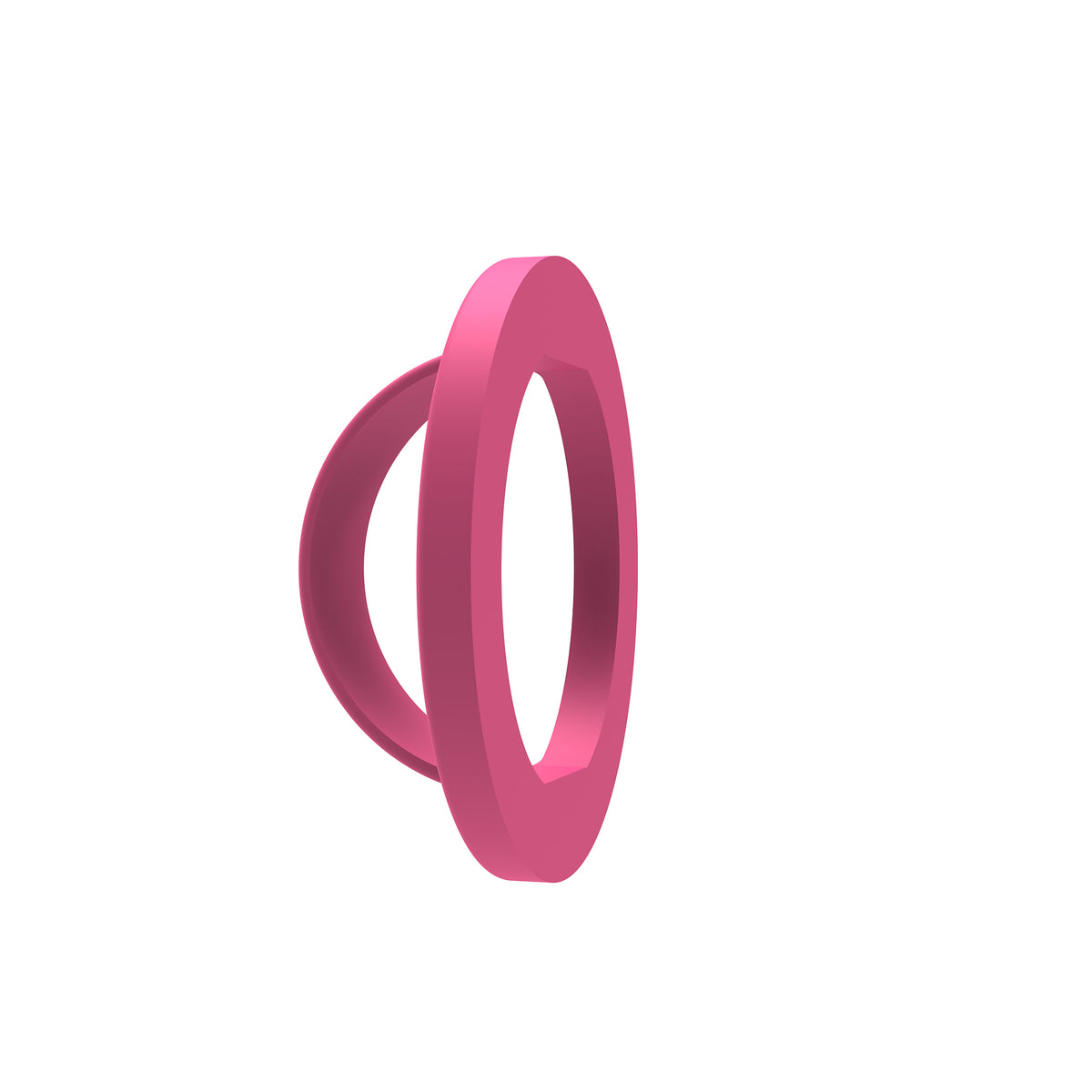 Rixus RXPH50L Silicone Ring Holder For MagSafe Compatible Rose Red