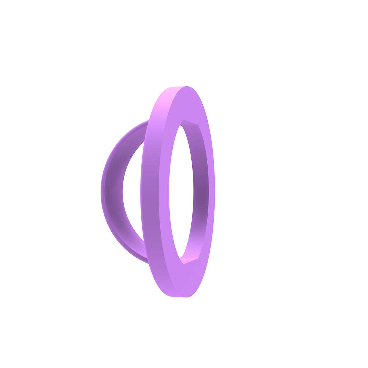 Rixus RXPH50LP Silicone Ring Holder For MagSafe Compatible Light Purple