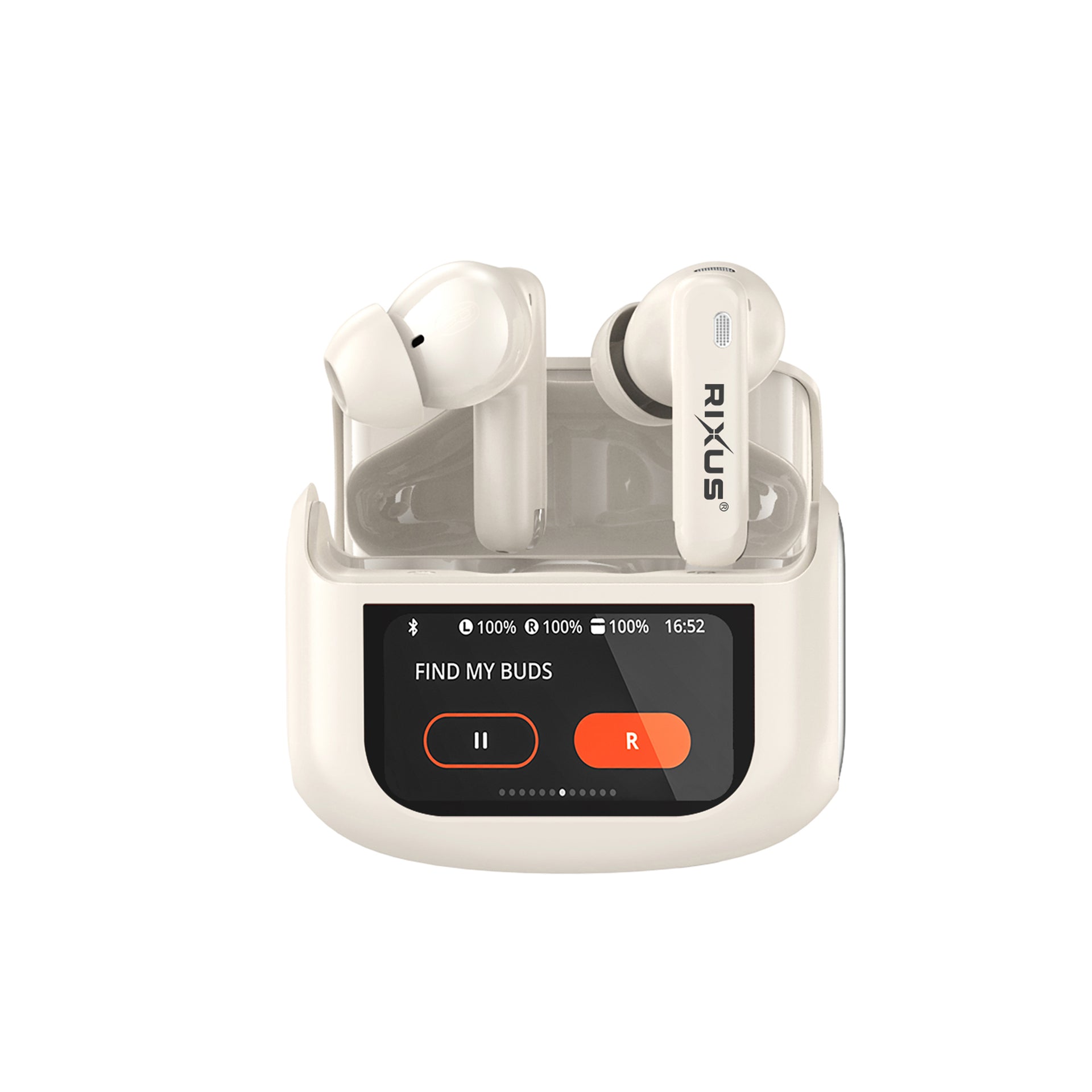 Rixus RXBH63C Wireless Earbuds Touch Case Pro Beige