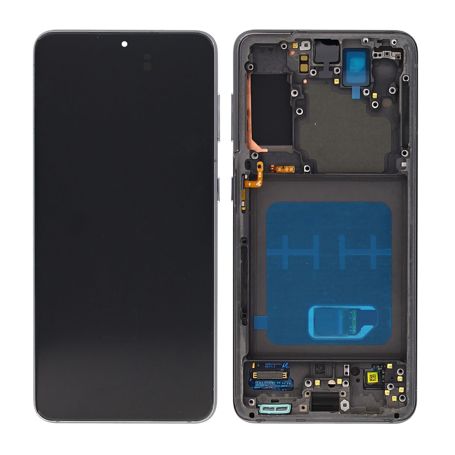 Samsung Galaxy S21 5G G991B Display And Digitizer With Frame Phantom Grey Pre-Assembled