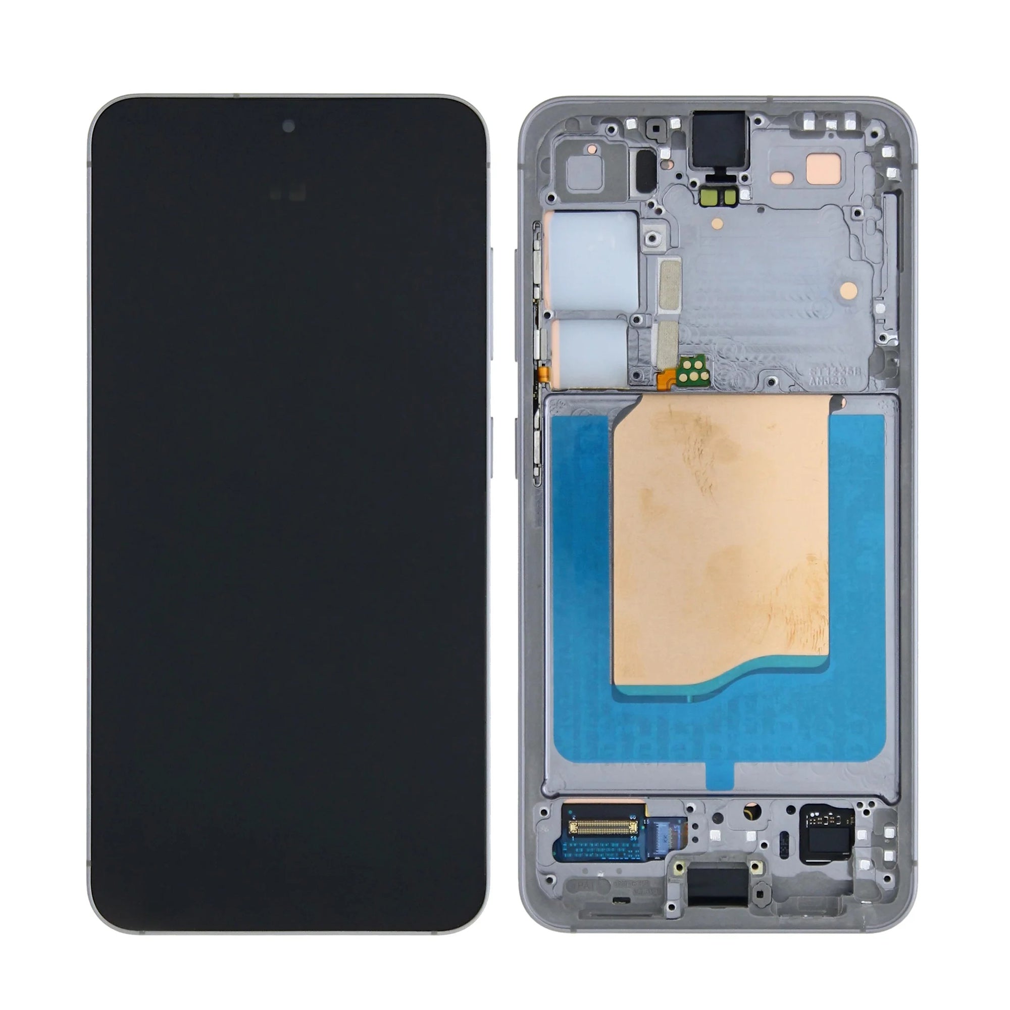 Samsung Galaxy S25 S931B Display And Digitizer With Frame Silver Pre-Assembled
