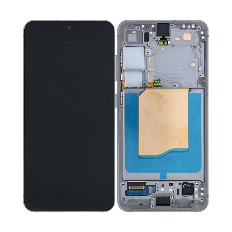 Samsung Galaxy S25 S931B Display And Digitizer With Frame Silver Pre-Assembled
