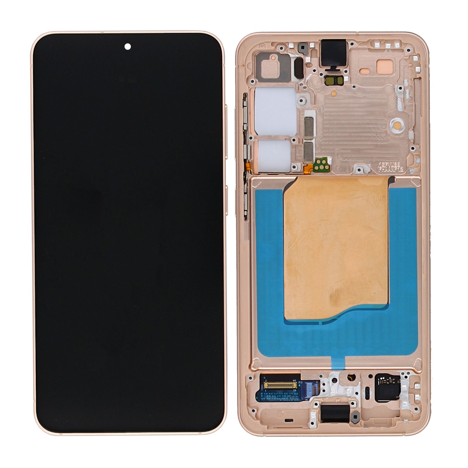 Samsung Galaxy S25 S931B Display And Digitizer With Frame Rose Gold Pre-Assembled