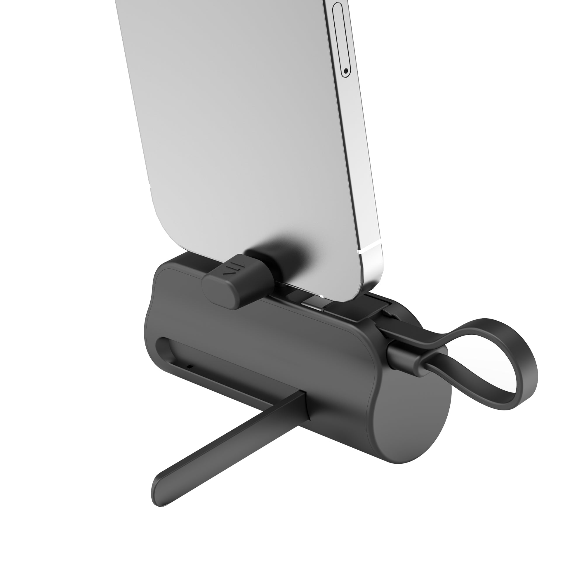 Rixus RXPB98B Mini Click-On Powerbank USB-C 5000mAh Black