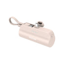 Rixus RXPB98P Mini Click-On Powerbank USB-C 5000mAh Pink