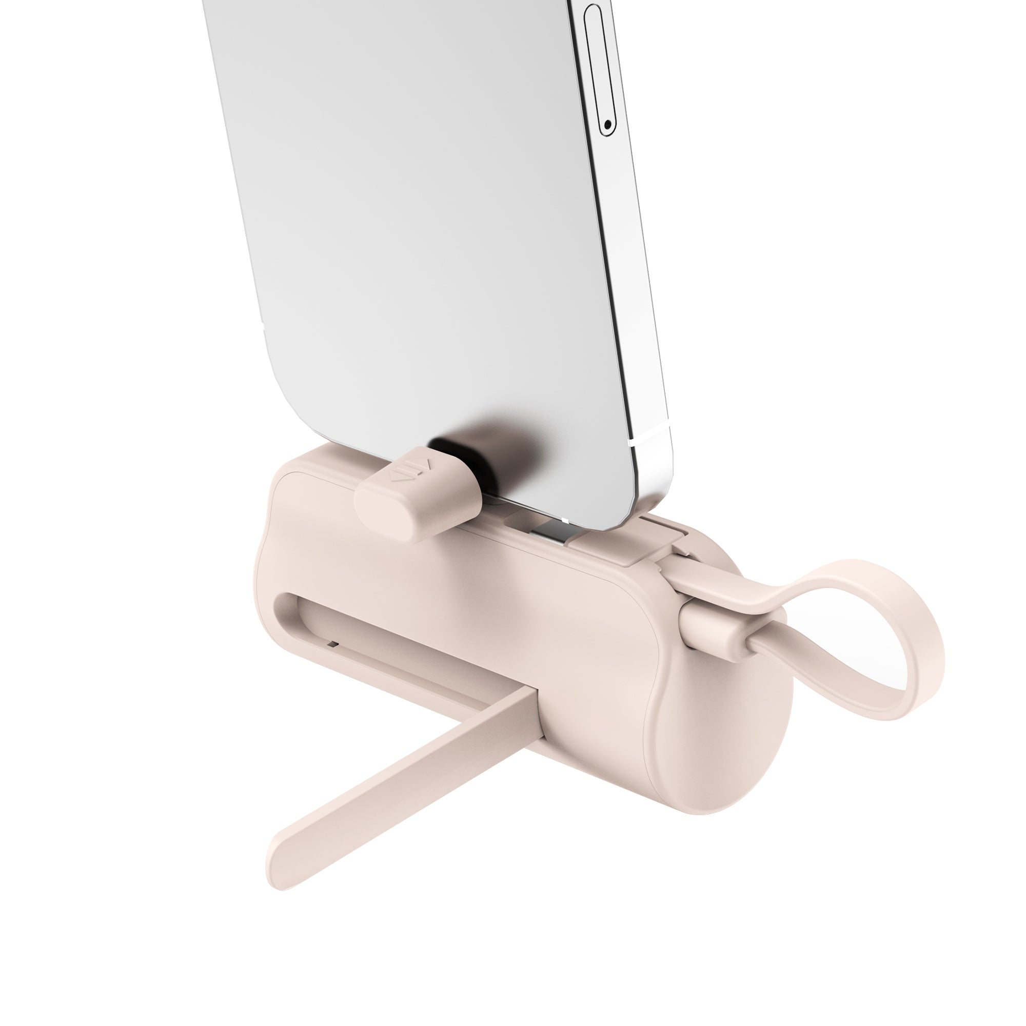 Rixus RXPB98P Mini Click-On Powerbank USB-C 5000mAh Pink