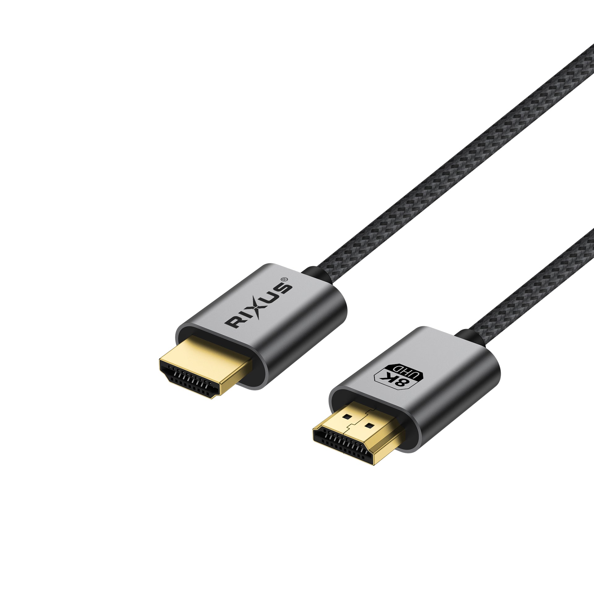 Rixus RXHU11 HDMI Cable Premium 8K 1m Space Gray