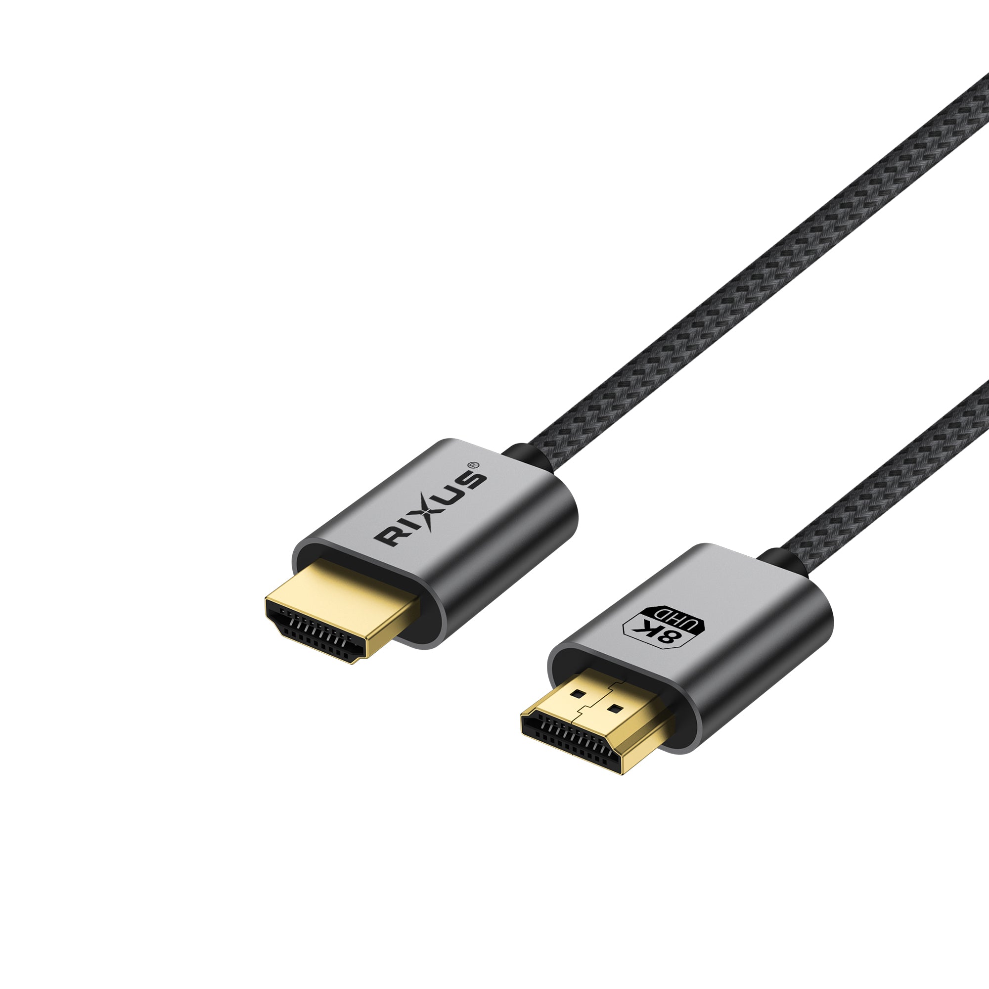 Rixus RXHU11 HDMI Cable Premium 8K 1m Space Gray
