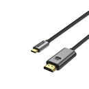 Rixus RXHU15 USB-C To HDMI Cable Premium 4K 1.8m Space Gray