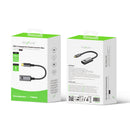 Rixus RXHU18 USB-C To Display Port Female Converter 20cm  Space Gray