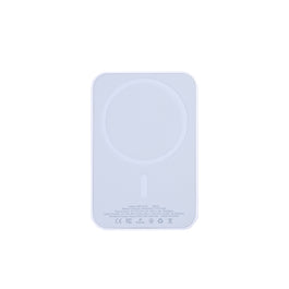 For Apple iPhone 12, 13, 14, 15, 16, 17 Series Battery Pack Magnetic Charging 15W 5000mAh White