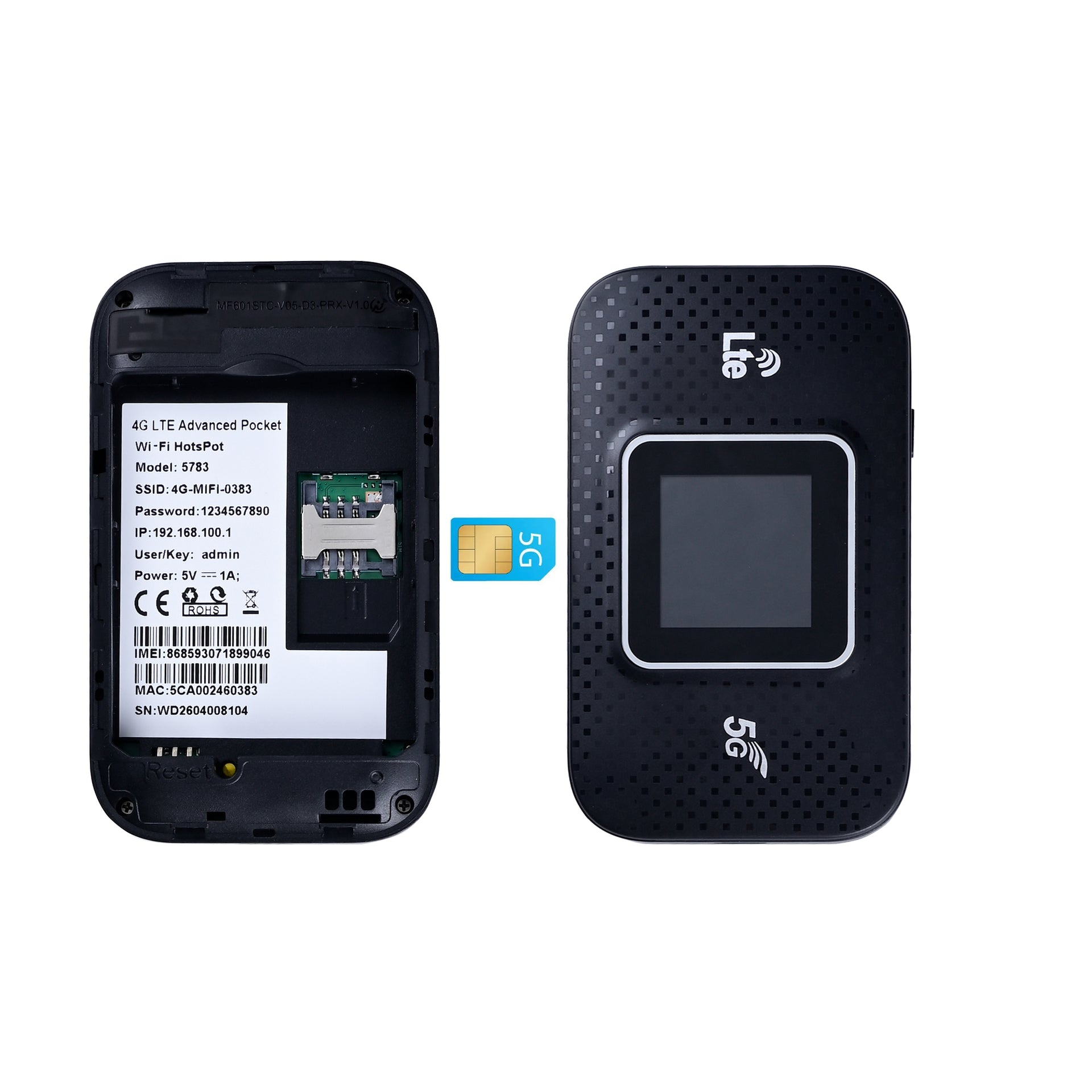 Portable E5783 WiFi 4G Wireless Router Black