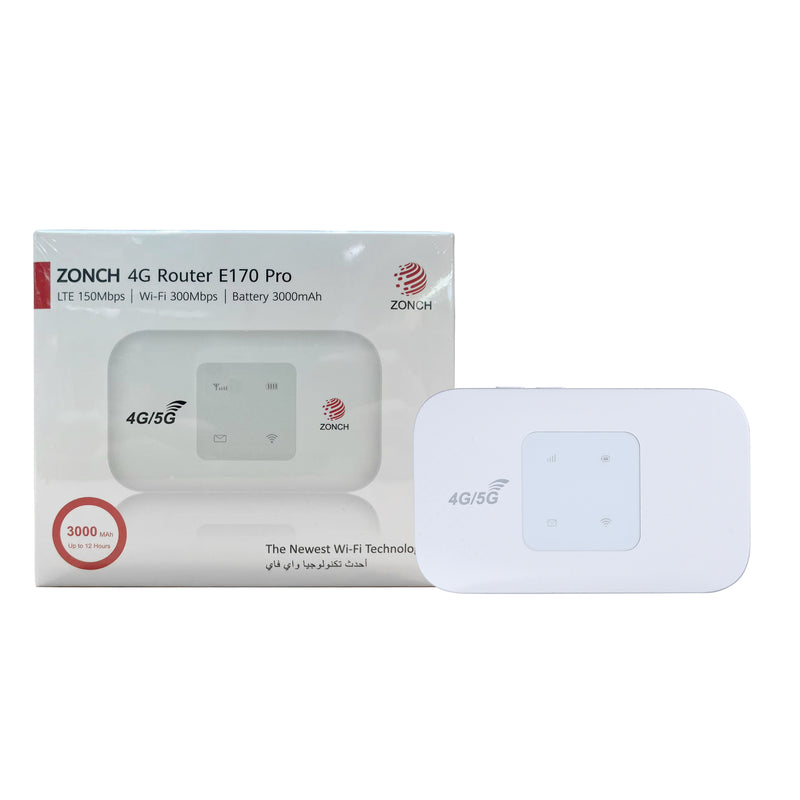 ZONCH E170 Wifi 4G USB-C Pocket Router White